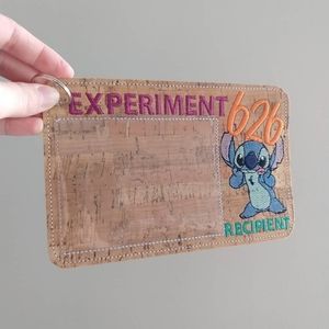 Stitch Vaccination card holder keychain